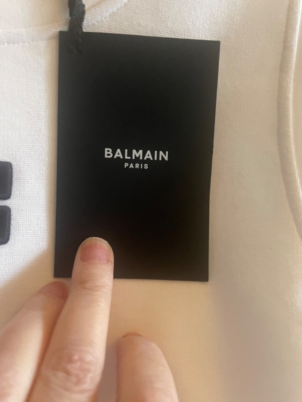 NWT Balmain Paris White Tank Top Size Large Slim Fit PB Labyrinth Logo - Picture 8 of 12